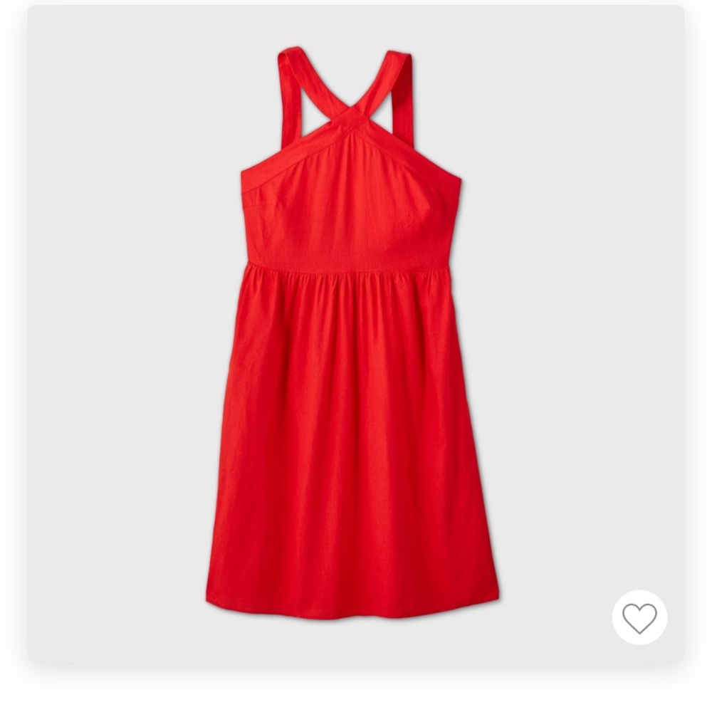 Sweet & feminine sleeveless Linen/Rayon dress